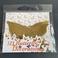Bestseller 12 Stück/Set Schmetterling Kuchendekoration Gold Silber 3D Schmetterlinge Wandaufkleber Hochzeit Party Tortendeko Zubehör