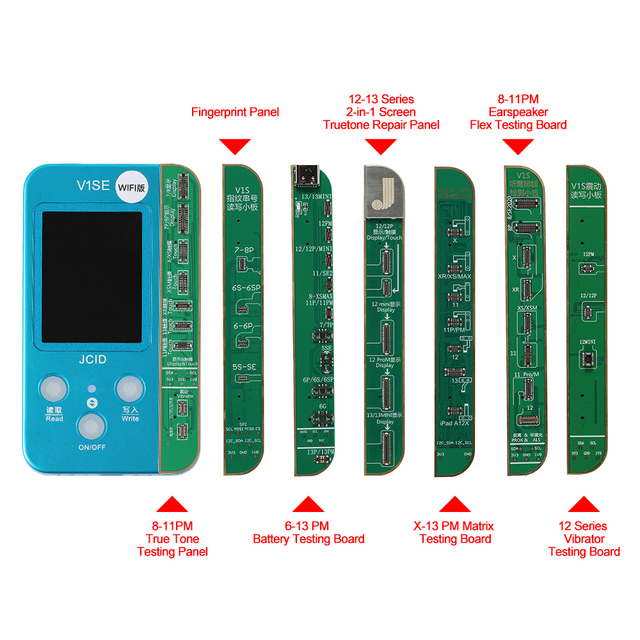 JC V1SE Multi Function Programmer for iPhone 11 12 13 14 Pro Max True Tone Battery Health Face ID Fingerprint Repair Tools