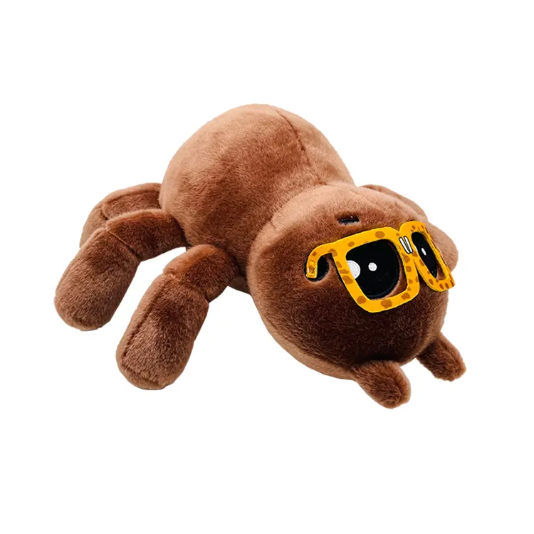 Özelleştirilmiş doğum günü hediyesi peluş örümcek hayvan oyuncak sevimli karikatür uzun bacaklı peluş örümcek oyuncak bebek