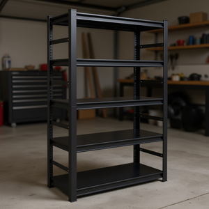 Estantería Metálica H78 W47.2 D18, Estante de Almacenamiento Ajustable de 5 Niveles para Cocina, Garaje, Tipo Industrial - Product Image 2