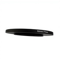 Accessoires pour appareil photo numérique Massa, alliage d'aluminium noir, compatible avec les objectifs plein format, bague d'adaptation de filtre 52 mm-77 mm, multi-marques