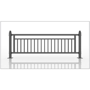 Valla de listón personalizada de aluminio, hierro, acero inoxidable, Corral, valla para <span class=keywords><strong>piscina</strong></span>, barandilla, tablero horizontal - Product Image 1