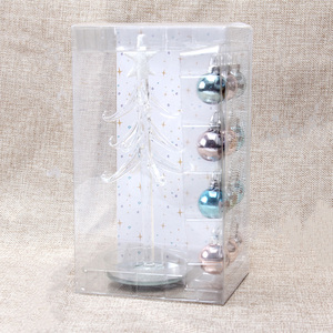 Fournitures <span class=keywords><strong>de</strong></span> <span class=keywords><strong>d</strong></span>écoration <span class=keywords><strong>d</strong></span>'intérieur mini dessus <span class=keywords><strong>de</strong></span> table <span class=keywords><strong>petit</strong></span> arbre <span class=keywords><strong>de</strong></span> Noël en verre soufflé peint à la main avec mini boule boule <span class=keywords><strong>de</strong></span> boule suspendue écologique - Product Image 6