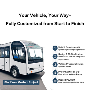 Mini autobús eléctrico DAOD de 30 plazas con batería de fosfato de hierro y litio, rango de 80-350 km Para transporte escolar y <span class=keywords><strong>campus</strong></span> - Product Image 5