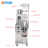 Machine de remplissage de machine de conditionnement de pesage semi-automatique de l'assurance commerciale 5-500g pour la poudre de grain