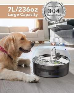 <span class=keywords><strong>Bebedero</strong></span> para Mascotas de Acero Inoxidable Ultrasilencioso de 7L/236oz/1.8Gal, Dispensador de Agua para Perros con Sistema de Multifiltración y <span class=keywords><strong>Grifo</strong></span> Automático - Product Image 4