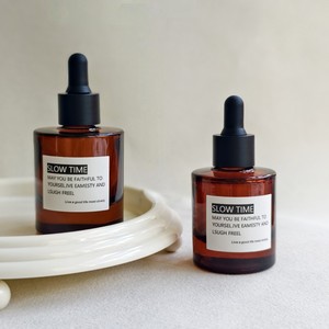 Luxe 30ml 50ml 100ml résistant à la lumière soins de la peau Essence ambre paroi épaisse huile essentielle compte-gouttes en verre bouteille cosmétique - Product Image 2