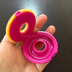 ISMAN 5g Contenants de baume à lèvres en forme de donut mignons pour enfants, étuis à rouge à lèvres créatifs vides pour petites filles, pots cosmétiques fantaisie doux - Product Image 5