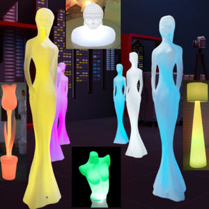 Lámpara de pie de Buda luminosa Decoración Iluminación Bendiga Buena suerte Lámparas de paisaje Pasillo sagrado Pasarela Escultura Luz de piso - Product Image 6