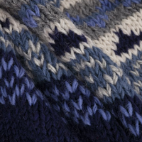 Pull cardigan en tricot jacquard classique polyvalent décontracté pour homme à manches longues