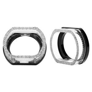 3inch" RGBW 12V O-shaped Multicolor Front <b>Light</b> <b>Led</b> Angel Eyes halo Rings Headlights Decorate Shroud Cover for <b>Projector</b> Lens - Product Image 3