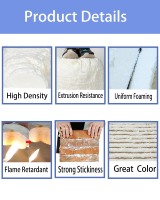 Espuma de Poliuretano Expansiva de Celda Cerrada para Montaje de Puertas y Ventanas, Excelente Precio