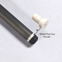 Embout de queue de billard en fibre de carbone de 13 mm, couleur blanche, haute qualité, vente chaude