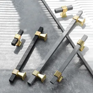 Oukali Simple Cabinet Door Handle Black Wardrobe Kitchen Cupboard Drawer Knobs And Pulls Cabinet Drawer Handles Furniture Hardwa