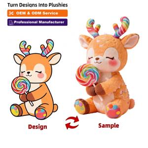 di vendita calda a basso costo con sconto di laurea per cervi universitari giocattoli di peluche personalizzati - Product Image 4