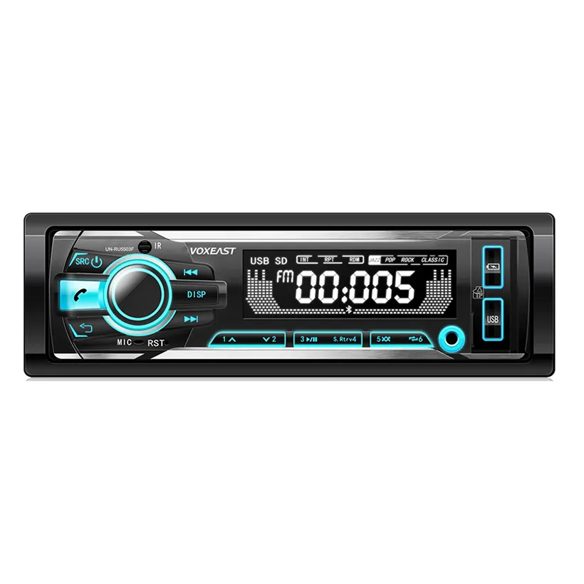 CAR AUDIO WITH SD USB AUX CAR STEREO MP3 PLAYER WITH LCD PANEL LED PANEL WITH BT