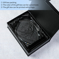 Trophée en verre personnalisé de forme et de taille sur mesure, gravure au laser de logo et photo, récompense en verre pour la reconnaissance, la compétition, souvenir, cadeau