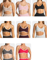 Fabrieksgroothandel Dames Sportbeha met Luipaardprint, Verstelbare Bandjes, Zachte & Naadloze Geribbelde & Gestructureerde Stof, Yogabeha