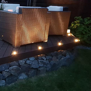 Spots encastrés pour <span class=keywords><strong>terrasse</strong></span>, éclairage de patio, <span class=keywords><strong>spot</strong></span> LED encastré <span class=keywords><strong>au</strong></span> <span class=keywords><strong>sol</strong></span> pour extérieur, intérieur, jardin, pont en bois, piscine, <span class=keywords><strong>terrasse</strong></span> en bois - Product Image 2