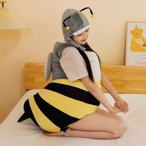 Vente directe usine Adorable Costume de mascotte adulte <span class=keywords><strong>Abeille</strong></span> en peluche moelleuse, thème Noël, pour jeux de fête et défilés - Product Image 4