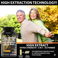 Capsules Énergisantes pour Hommes à Base de Plantes : Extrait de Tribulus, Maca et Ginseng - Complément Herbal OEM à Marque Blanche pour le Bien-être Masculin