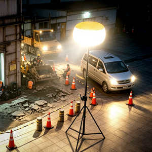 360 degree glare-free illumination Industrial Emergency Outdoor High Mast Mobile Super Bright <b>LED</b> Rechargeable <b>Work</b> <b>Light</b> Towers - Product Image 4
