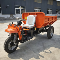 Tricycle Électrique de Chantier à Charge Lourde, Tricycle Électrique Benne Basculante 15km/h pour le Transport de Résidus Miniers en Tunnel - Vente Chaude