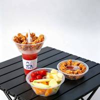 Gobelet jetable pour fondue, en PP épaissi, à paroi simple, pour boissons froides, Oden à emporter, support pour fruits et pains frits