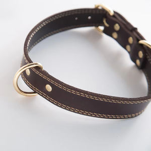 SinSky, nuevo diseño, accesorios para mascotas, logotipo personalizado, <span class=keywords><strong>Collar</strong></span> de cuero para perros, venta al por mayor, <span class=keywords><strong>Collar</strong></span> de cuero genuino para perros - Product Image 3