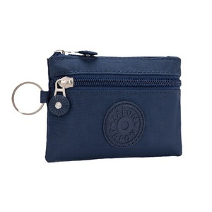 Wholesale Cute Mini Card Holder Coin Wallet Custom Small Bag Waterproof Oxford Fabric Keychain Purse for Promotional Backpacks