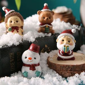 Adornos Navideños de Dibujos Animados, Santa Claus, Renos, Adornos de Animales para Árbol de Navidad, Artículos Decorativos para Mesa, Recuerdos para Fiestas en Casa - Product Image 4