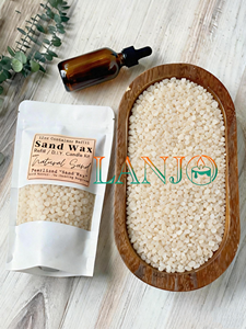 LANJO 18oz Pearled Sand Wax Beads <b>Candle</b> Refill Kit, No-Mess Refillable, Fragrance Oil & Cotton Wicks, Private Label - Product Image 4