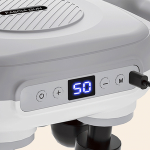 Pistola de masaje de cuerpo completo de nuevo diseño con 6 cabezales de masaje, masajeador de tejido profundo para relajación muscular - Product Image 6