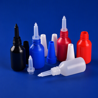 Flacon vide en plastique de 10 ml avec embout pour outil de réparation de montres, colle 609 et liquide de recharge pour tampon encreur photosensible