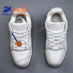 Chaussures décontractées en cuir de haute qualité pour hommes, chaussures de sport tendance, nouvelles chaussures de course et de marche avec doublure en maille douce pour le skateboard - Product Image 5