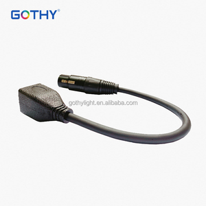 Câble adaptateur XLR RJ45 XLR <span class=keywords><strong>3</strong></span> <span class=keywords><strong>broches</strong></span> femelle vers RJ45 femelle convertisseur <span class=keywords><strong>DMX</strong></span> 29cm métal et plastique - Product Image 3
