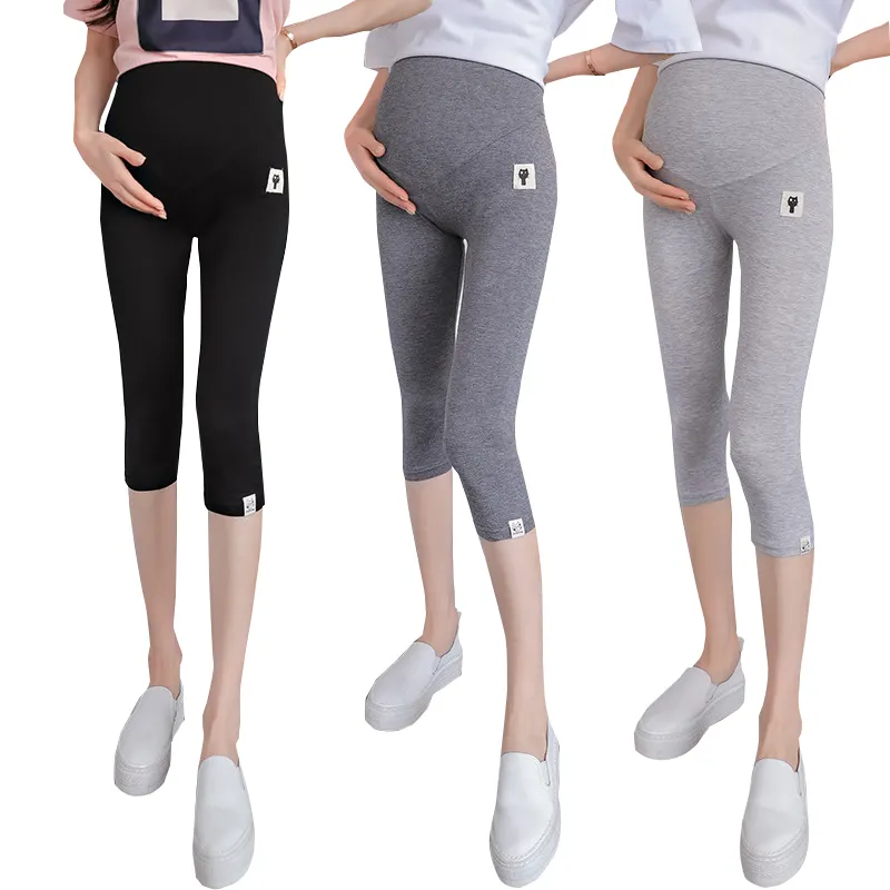 Multi-step — pantalon élastique de maternité pour femmes, vêtement réglable à mi-longueur