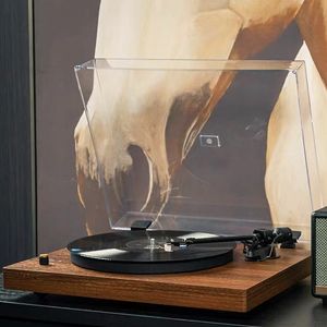 Tocadiscos retro con función BT 33/45/78RPM Disco giratorio de gramófono antiguo de 3 velocidades Audio de vinilo RCA R/L 3,5mm USB - Product Image 5