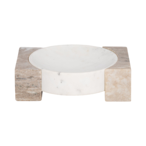 Ciotola rotonda in marmo per tavolino da caffè e piano cucina, decorazione moderna per la casa, centrotavola, decorazione da tavolo - Product Image 1