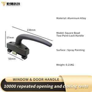 Modern Design Window <strong>Locking</strong> <strong>Mechanism</strong> with Aluminum Base and <strong>Handle</strong> Secure Easy Installation Weather-Resistant Long Life - Product Image 2