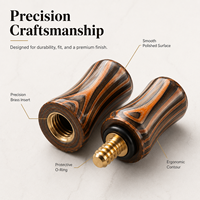 Protections de joint de queue de billard OEM personnalisées en bois stratifié, fibre de carbone, résine G10, filetées mâle-femelle, accessoires de billard