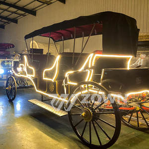 Carros de caballos eléctricos reales de lujo ZOWN, remolque turístico de Henan para instalaciones de parque de atracciones, turismo al aire libre - Product Image 4