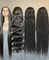 Perruques sans colle en cheveux naturels vietnamiens, lisses comme des baguettes, cheveux indiens, Lace Front 13x6 13x4 Swiss HD, perruques frontales en dentelle de 40 pouces