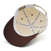 Gorra de Golf Deportiva de 5 Paneles con Visera Ligeramente Curvada, de Algodón Grueso, con Correa Trasera Ajustable y Logotipo Bordado Personalizado