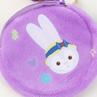 Dompet Koin Boneka Kartun Lucu dengan Gantungan Kunci yang Aman dan Kokoh, Dompet Mini Boneka dengan Resleting untuk Segala Usia