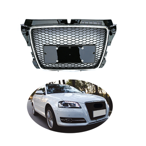 Kit de mise à niveau grille avant matériau ABS noir RS3 radiateur grilles en nid d'abeille pour <span class=keywords><strong>Audi</strong></span> <span class=keywords><strong>A3</strong></span> 2008 2009 2010 <span class=keywords><strong>2011</strong></span> - Product Image 1