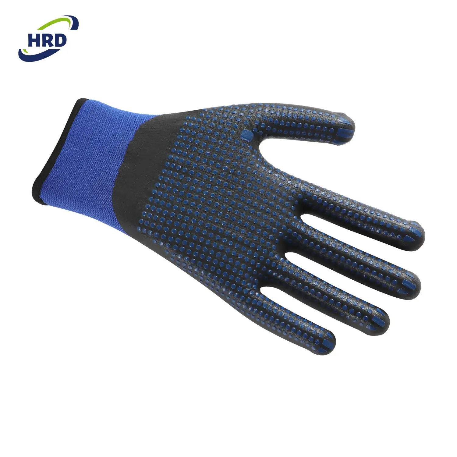 Manufacturer Micro Foam Nitrile 3/4 Coated Nitrile Dots Nylon Liner Flexible Safety Work Gloves