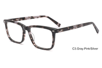 Vente en gros de montures de lunettes optiques rectangulaires en acétate de haute qualité pour femmes et hommes
