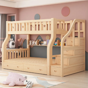 Steel <strong>Double</strong> Wooden <strong>Bunk</strong> <strong>Bed</strong> <strong>Bed</strong> Detachable Metal Frame <strong>Bunk</strong> <strong>Double</strong> Decked <strong>Bed</strong> - Product Image 4
