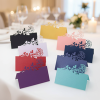 Cartes 3D en papier artistique écologique pour mariages modernes et fête des mères, avec découpe laser, impression et taille personnalisées